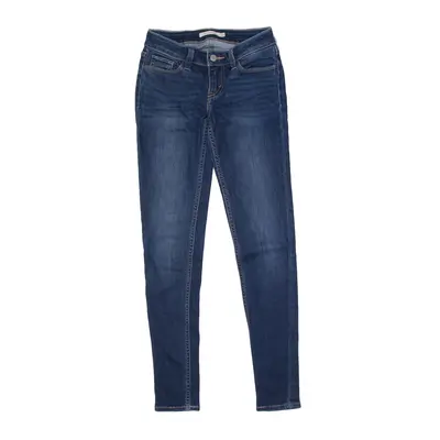 LEVI'S 535 Jeans Blue Denim Slim Skinny Stone Wash Womens W25 L30