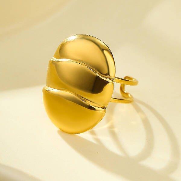 304 Stainless Steel Open Cuff Rings for Women