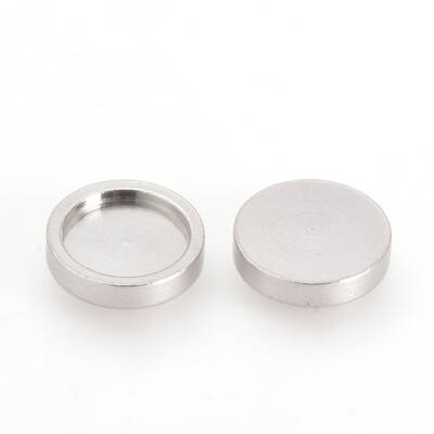 Tarnish Resistant 201 Stainless Steel Plain Edge Bezel Cups