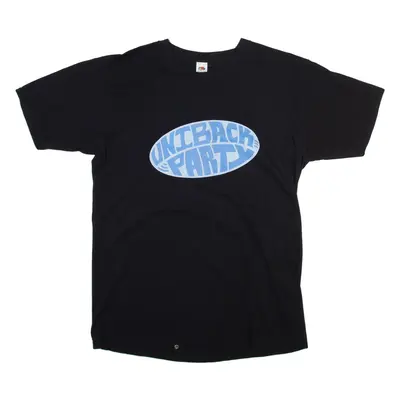 FRUIT OF THE LOOM Party Mens T-Shirt Black M