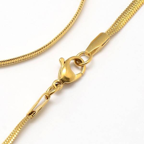 Trendy Men's 304 Stainless Steel Herringbone Chain Necklaces