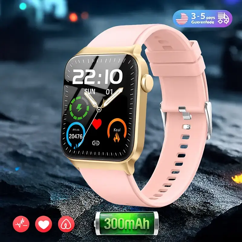 [Fall Deals] Ntaanoo Smartwatch 1.85-inch Full Touch HD-Color Screen 200+ Watch Dials Waterproof Long Battery Life Compatible...