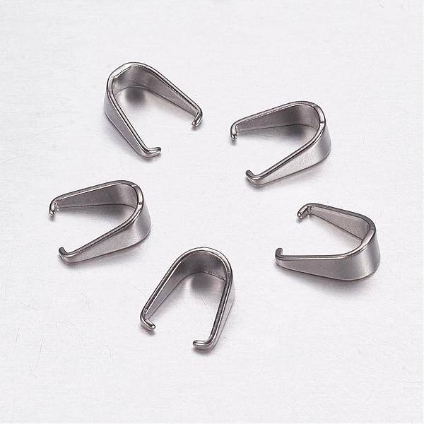 Tarnish Resistant 304 Stainless Steel Snap on Bails