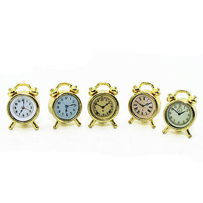 Miniature Alloy Clock Display Decorations