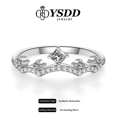 ă#276 PrincessăPrincess Cut Synthetic Moissanite Wedding Ring Enhancer in 925 Sterling Silver