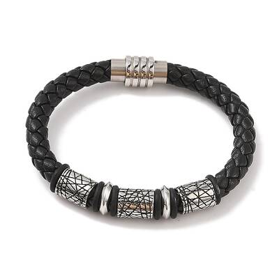 Braided Microfiber Leather Cord Bracelets
