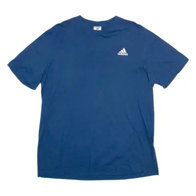 ADIDAS Mens T-Shirt Blue L