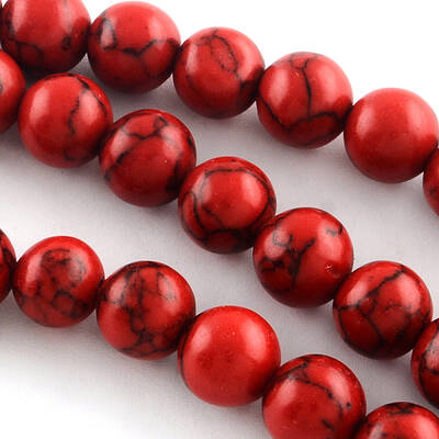 Synthetical Turquoise Gemstone Round Bead Strands