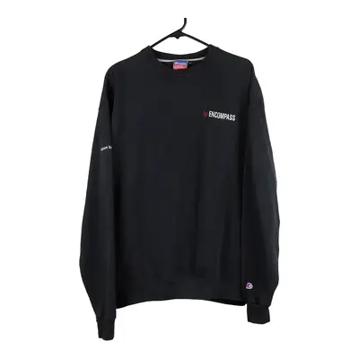 Champion Sweatshirt - XL Black Cotton Blend