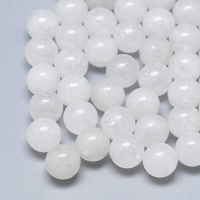 Natural White Jade Beads