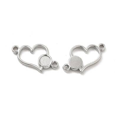 Non-Tarnish 304 Stainless Steel Cabochon Connector Settings