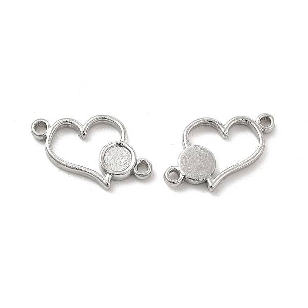 Non-Tarnish 304 Stainless Steel Cabochon Connector Settings