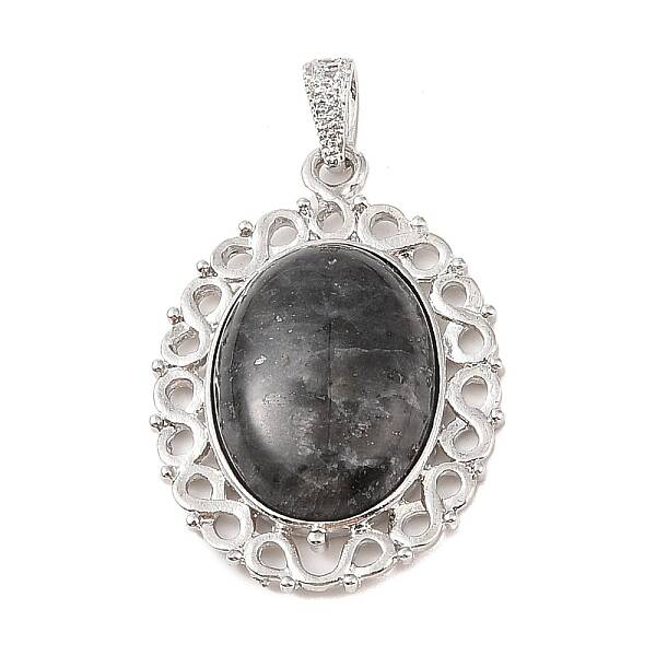 Natural Larvikite Pendants