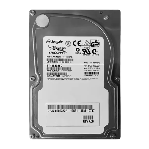 00372R Dell 18GB 2Gb/s Fibre Channel 10000 3.5-inch 8MB Hard Drive