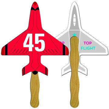 100 Customized Airplane Auction Hand Fan Full Color - Numbered & ...