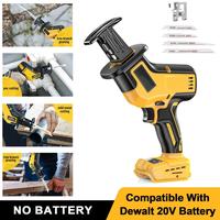 Reciprocating Saw for DeWalt 20V Battery (NO Battery!!), 3 Variable Speed, Brushless Tool-Free Blade Change, 4 Saw Blades for...
