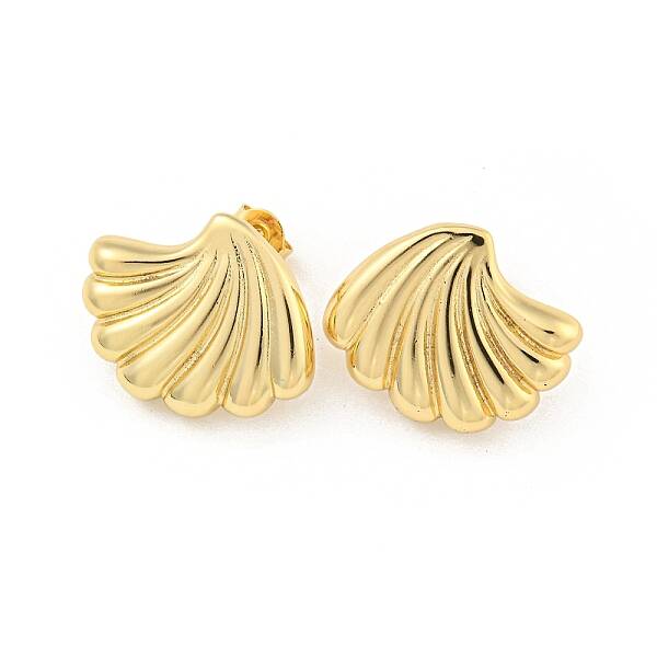 Rack Plating Brass Stud Earrings
