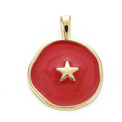 Brass Enamel Pendants