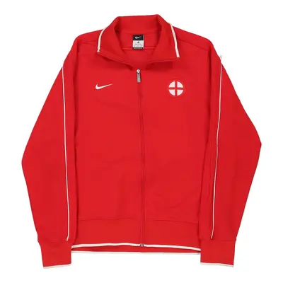 England Nike Football Track Jacket - XL Red Polyester