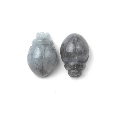 Natural Labradorite Carved Healing Beetle Figurines