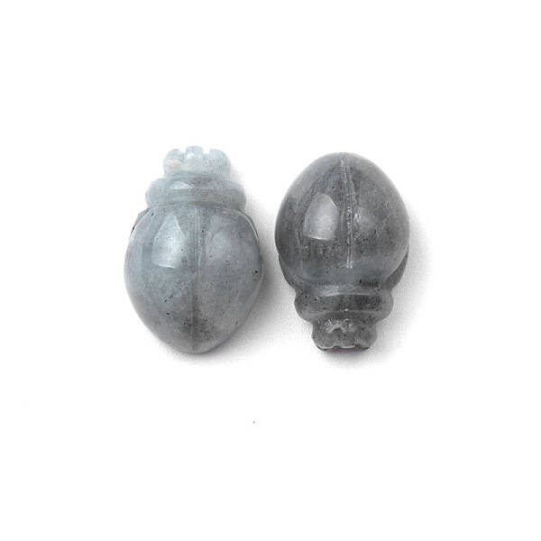 Natural Labradorite Carved Healing Beetle Figurines