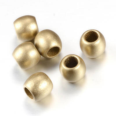 Spray Painted Acrylic European Beads