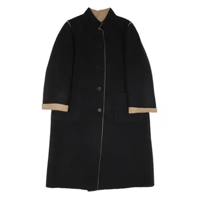 Womens Overcoat Coat Black Knit M