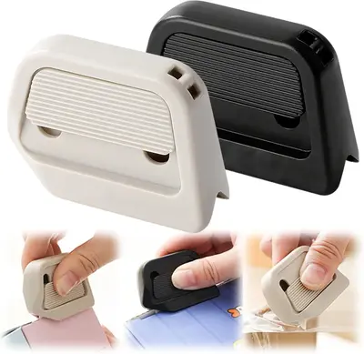 Mini Ceramic Paper Cutter, Ceramic Safety Blade, Pocket Sized, Auto-Retractable, Stays Sharp Up to 10X Longer