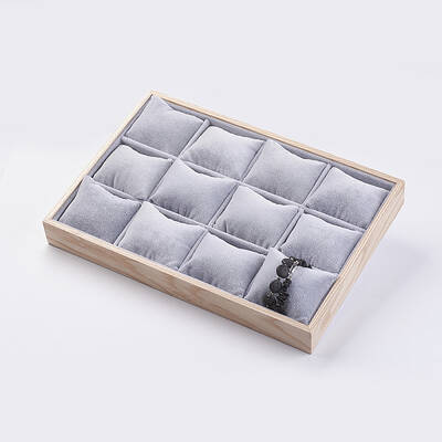 Cuboid Wood Bracelet Displays