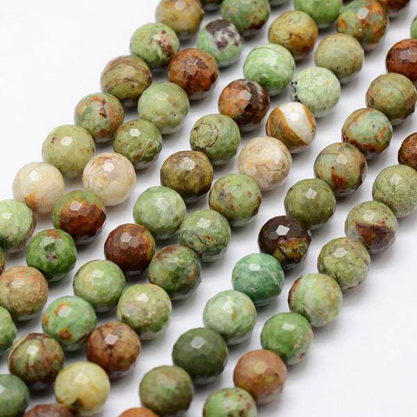 Natural Green Opal Beads Strands