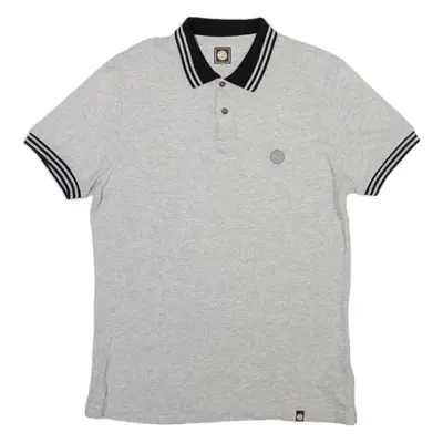 PRETTY GREEN Mens Polo Shirt Grey M