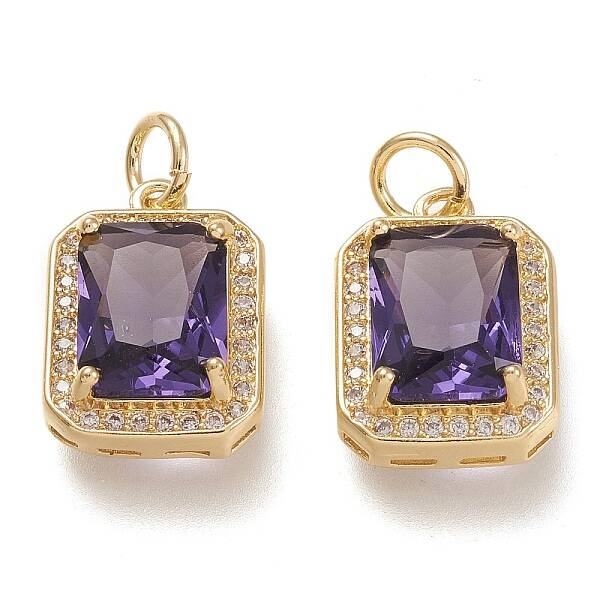 Brass Glass Charms