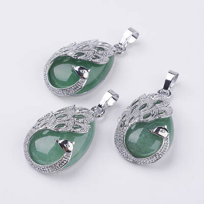 Natural Green Aventurine Pendants