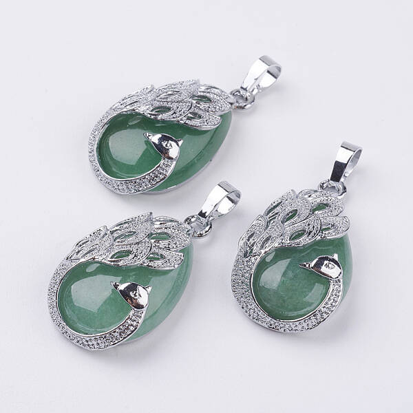 Natural Green Aventurine Pendants