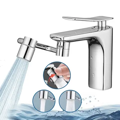 1080° Rotating Faucet Extender for Bathroom Sink, Sink Water Faucet Aerator with Brass Extensionsinks