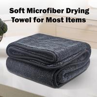 1 Count Shiny Wipes Shower Cleaning Cloths, Gray Streak Free Microfiber Bath Shower Towel, Super Absorbent Reusable Cleaning ...
