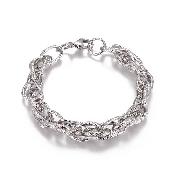 Tarnish Resistant 304 Stainless Steel Rope Chain Bracelets