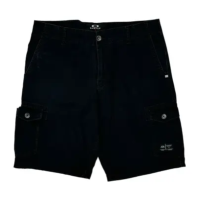 Oakley Cargo Shorts - 36? Waist Black Cotton