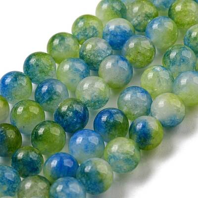 Natural Dyed Yellow Jade Beads Strands