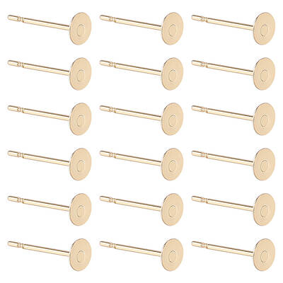 200Pcs 304 Stainless Steel Stud Earring Findings