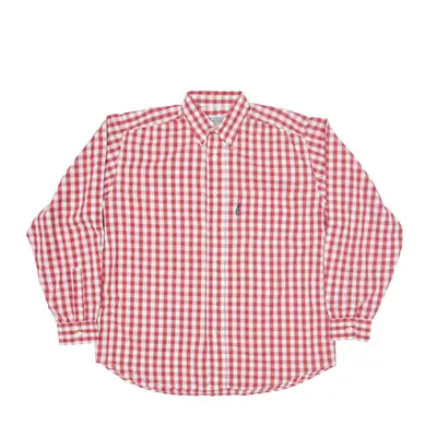 SERGIO TACCHINI Traveller's Shirt Red 90s Gingham Long Sleeve Mens L