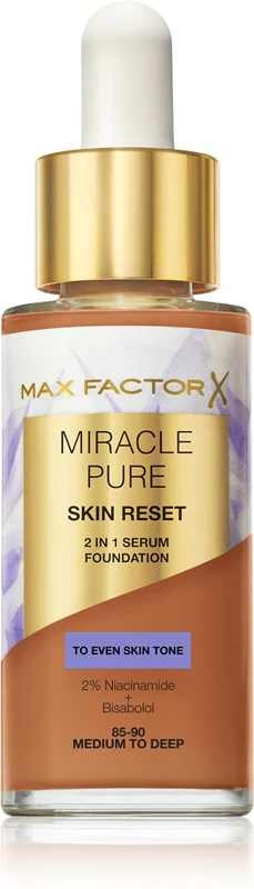 Max Factor Miracle Pure Skin Reset 2in1 foundation serum - makeup 30 ml 85-90 - deep