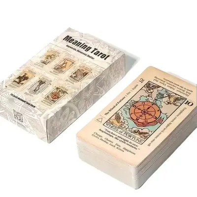 Learning Tarot Cards Educational Game Gift Set tarotcards 78-card deck fortune tell Beginner tarot card affordable