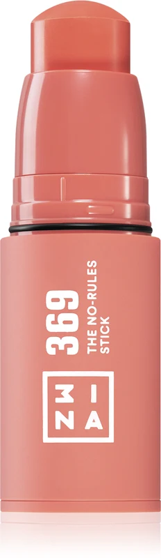 3INA The No-Rules Stick multifunctional pencil for eyes, lips and face color 369 - pink brown 5 g