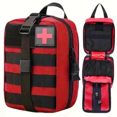Tactical Rip-away First-aid Pouch, Emergency Medical Bag, Multifunctional Storage Bag for Outdoor Camping & Hiking, Outdoor T...