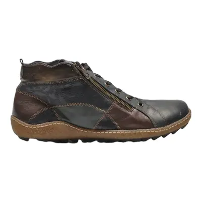 REMONTE Lace-Up Boots Black Leather Mens UK 8