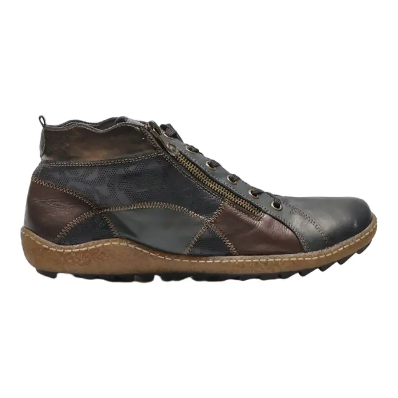 REMONTE Lace-Up Boots Black Leather Mens UK 8