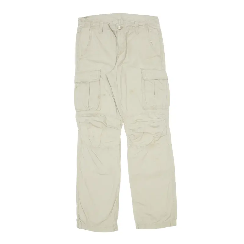 CLOCKHOUSE Cargo Trousers Beige Regular Straight Mens W30 L32