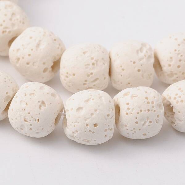 Natural Lava Rock Bead Strands