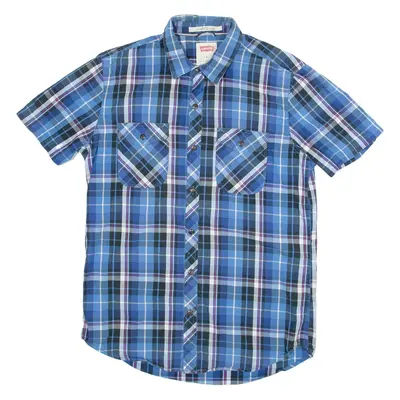 LEVI'S Mens Shirt Blue Check M